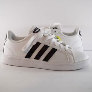 Adidas Women's Cloudfoam Advantage Sneakers, White/Core Black 7